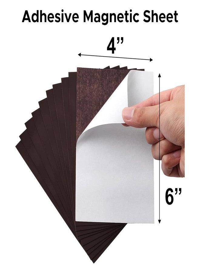 Akipi Flexible Magnetic Sheets (Pack of 6, 4x6 Inch, 0.5mm) | Self-Adhesive Peel & Stick Magnets for Photos, Crafts & DIY | Easy to Cut & Use - Image 5